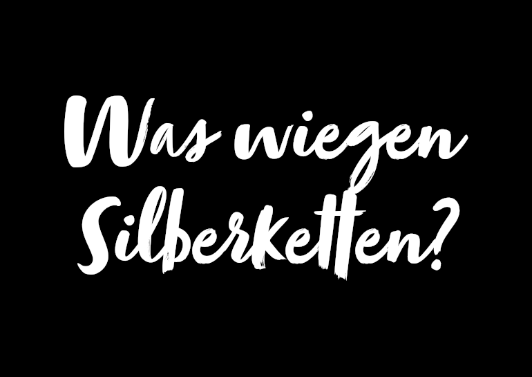 Gewicht einer Halskette » Wieviel wiegen Silberketten? modabilé®