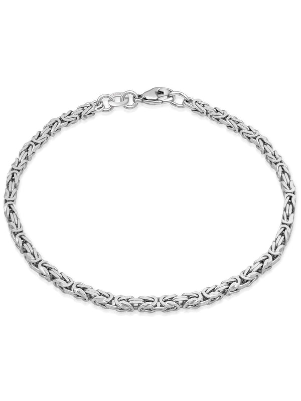 Armband Königskette 2,8 mm Rhodiniert Silber Armband Königskette 2,8 mm Rhodiniert Silber