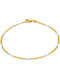 Armband Panzerkette TIMELESS Modern 14k Echtgold & Silber Rhodiniert