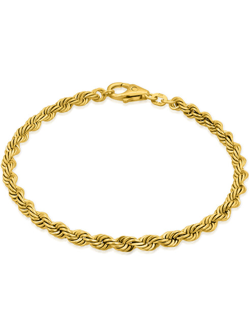 Armband Kordelkette SWIRL 14k Echtgold