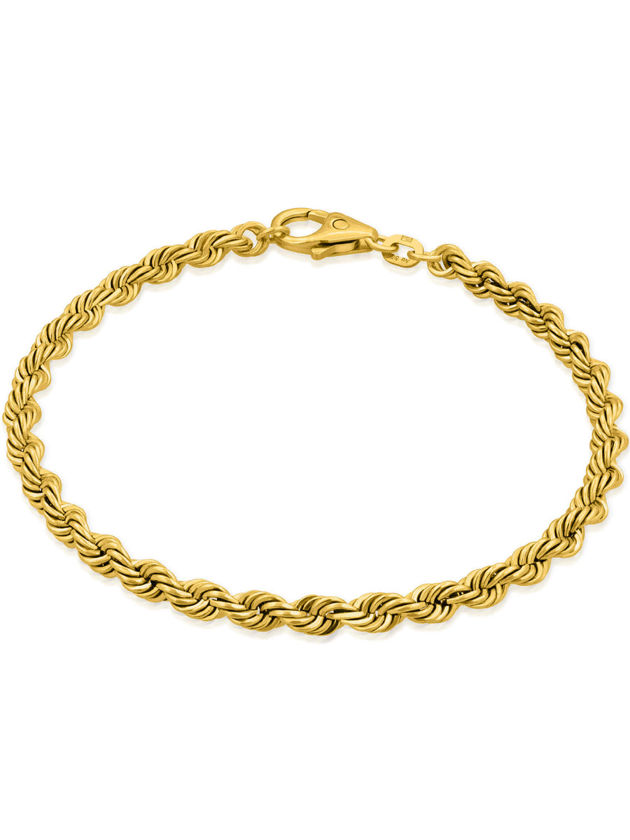 Armband Kordelkette SWIRL 14k Echtgold