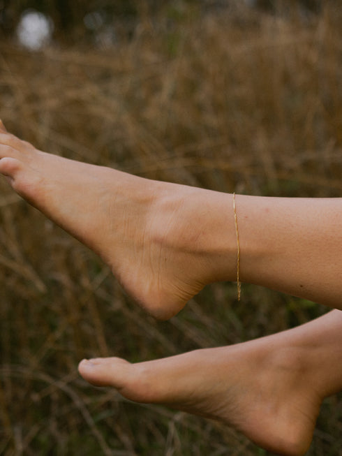 Fußkette Singapurkette SINGAPORE Filigran 8k Gold