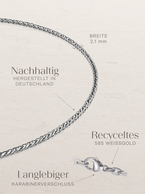 Armband Dollarkette PRESTIGE Klassisch 14k Echtgold