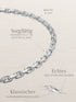 Armband Ankerkette DELICATE Massiv Silber Diamantiert – Detailansicht