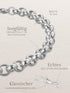 Armband Erbskette TENDER Monumental Silber – Detailansicht