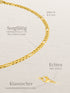 Figarokette 5:1 VARIED 14k Echtgold Diamantiert – Detailansicht