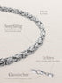 Armband Königskette ROYAL Modern Silber – Detailansicht