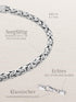 Armband Königskette ROYAL Modern Silber Rhodiniert – Detailansicht
