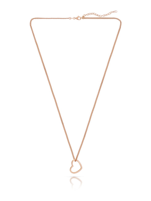 Kettenanhänger HEART Roségold Vergoldet