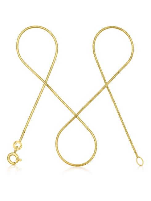 Schlangenkette ETERNITY Hauchzart 8k Gold