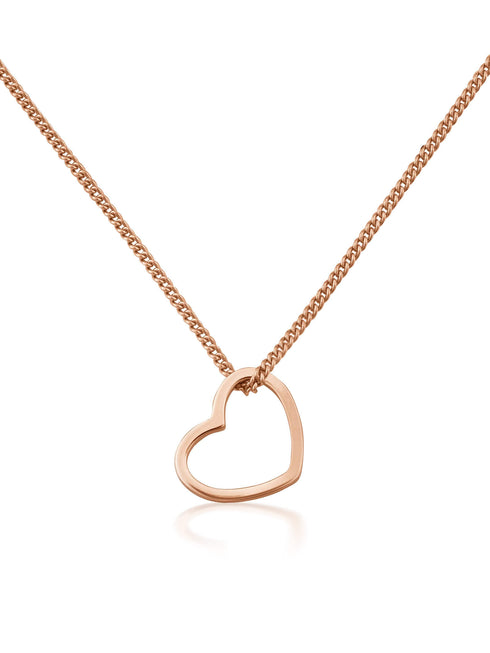 Kettenanhänger HEART Roségold Vergoldet