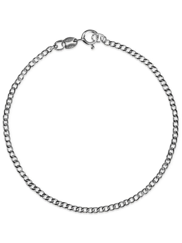 Armband Panzerkette ESSENTIAL Schwarz Rhodiniert Armband Panzerkette ESSENTIAL Schwarz Rhodiniert