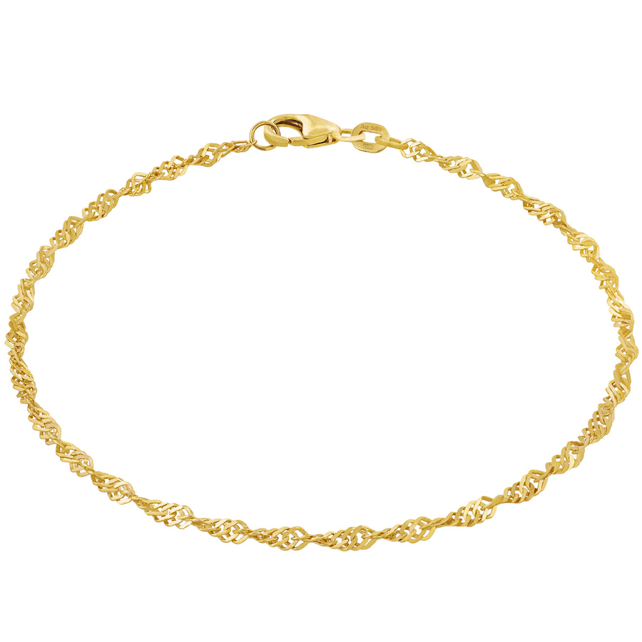 Armband Singapurkette SINGAPORE Elegant 14k Echtgold