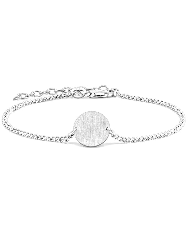 Armband Panzerkette CIRCLE Silber Rhodiniert Armband Panzerkette CIRCLE Silber Rhodiniert