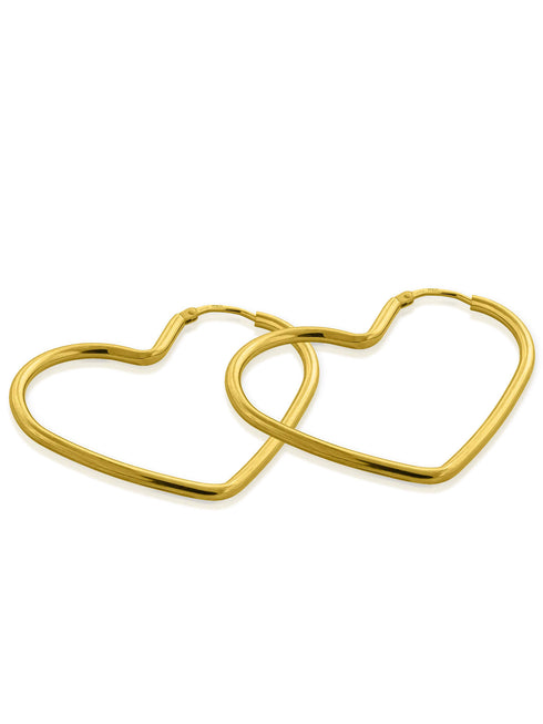 Creolen HEART Vergoldet