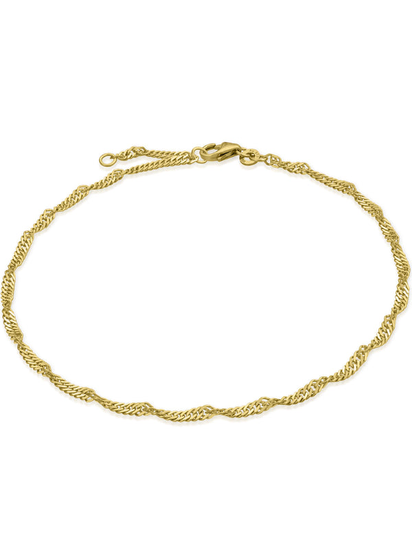Fußkette Singapurkette SINGAPORE Original 8k Gold Fußkette Singapurkette SINGAPORE Original 8k Gold