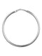 Kreis Creolen HOOP Klassisch Silber Rhodiniert