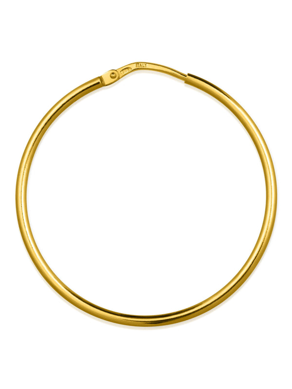 Kreis Creolen HOOP Klassisch Vergoldet Kreis Creolen HOOP Klassisch Vergoldet