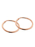 Kreis Creolen HOOP Dezent Roségold Vergoldet
