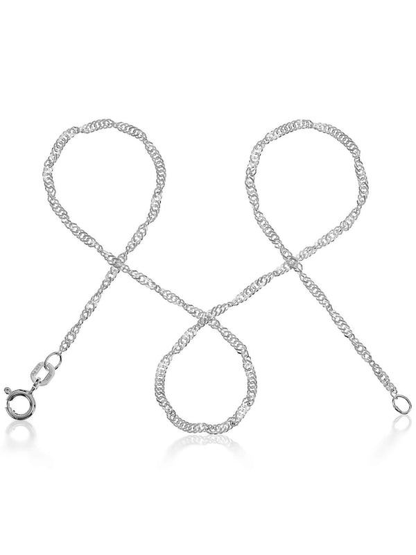 Singapurkette SINGAPORE Elegant Silber Singapurkette SINGAPORE Elegant Silber