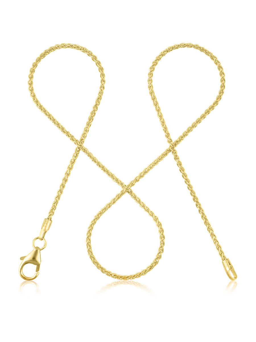 Zopfkette TWIST Filigran 8k Gold
