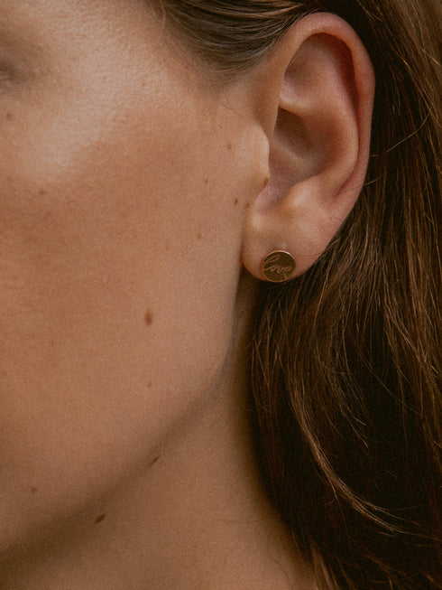 Ohrringe LOVE Roségold Vergoldet