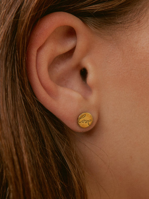 Ohrringe LOVE Vergoldet
