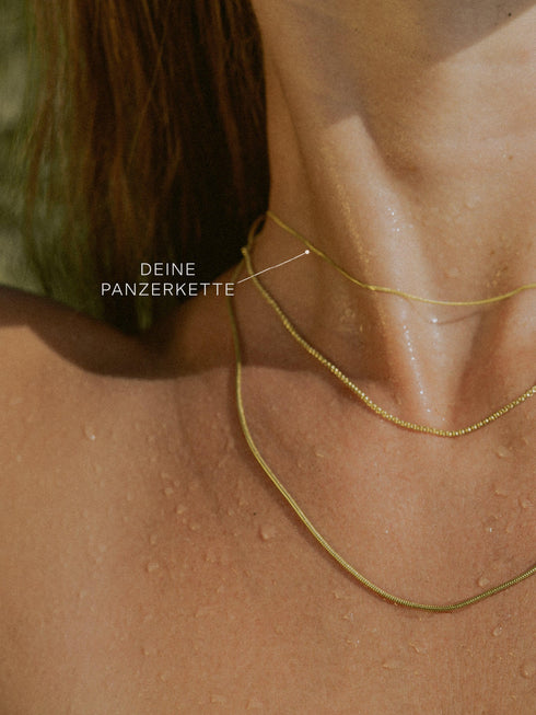 Panzerkette TIMELESS Hauchzart 8k Gold