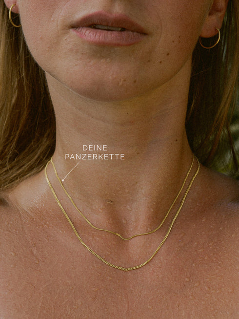 Panzerkette TIMELESS Zierlich 8k Gold