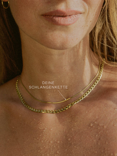 Schlangenkette ETERNITY Zierlich 8k Gold