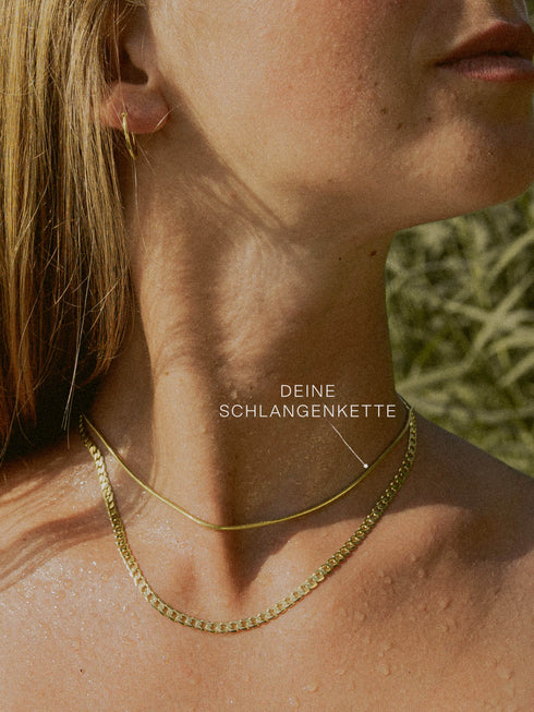 Schlangenkette ETERNITY Filigran 8k Gold