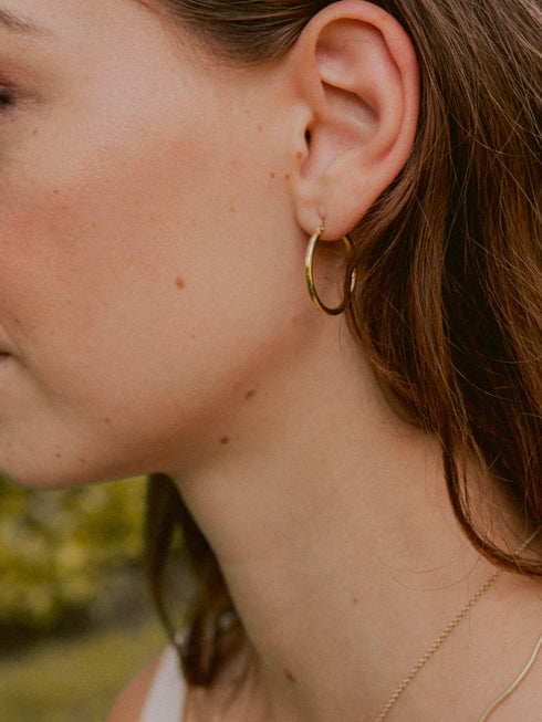 Kreis Creolen HOOP Dezent Vergoldet