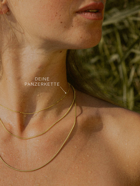 Panzerkette TIMELESS Hauchzart 8k Gold