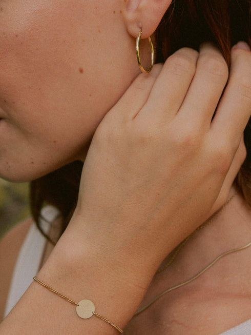 Kreis Creolen HOOP Dezent Vergoldet