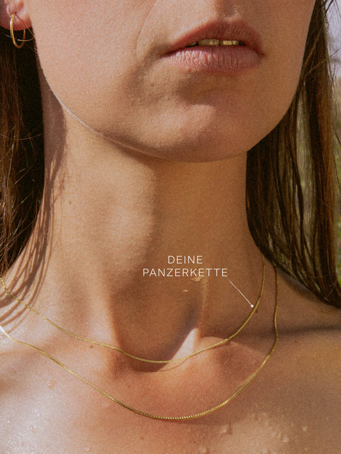 Panzerkette TIMELESS Zierlich 8k Gold