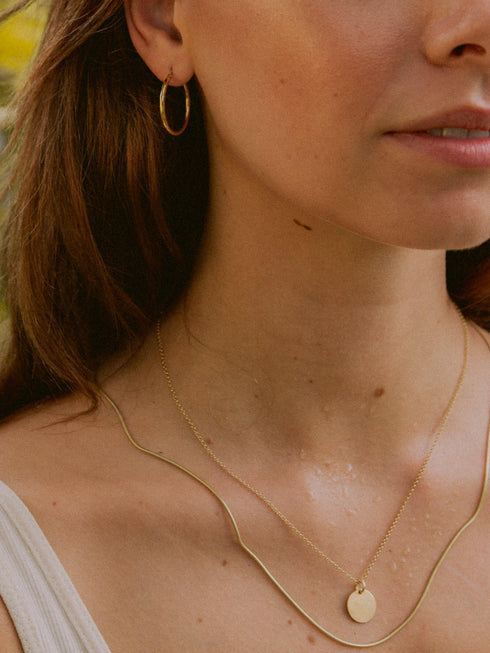 Kreis Creolen HOOP Dezent Vergoldet