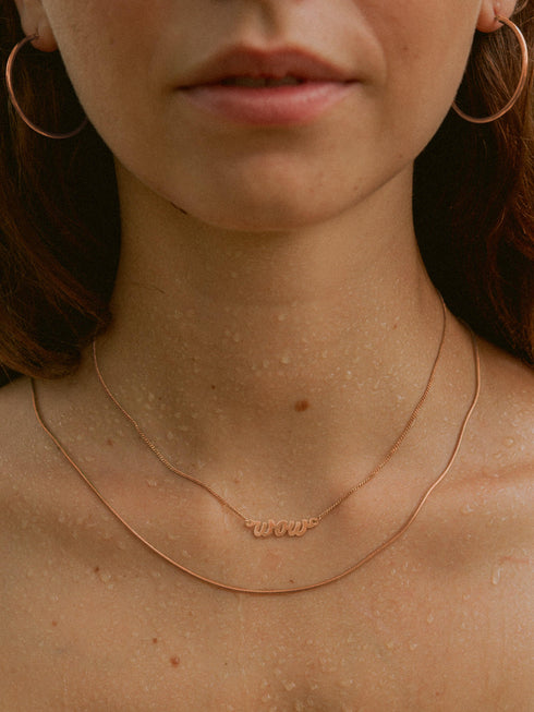 Kreis Creolen HOOP Klassisch Roségold Vergoldet