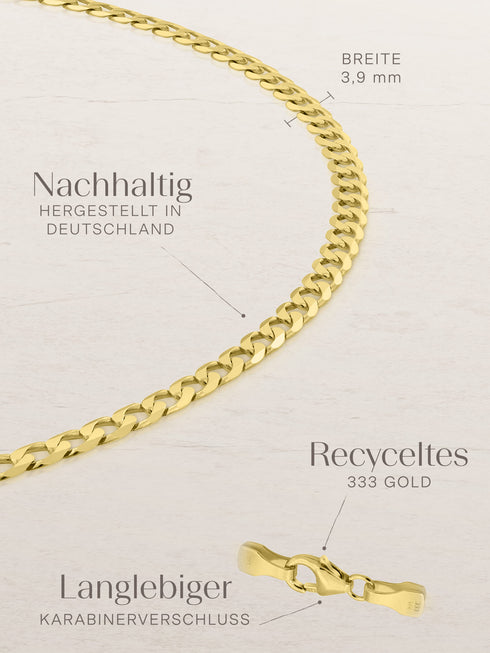 Armband Panzerkette TIMELESS Original 8k Gold