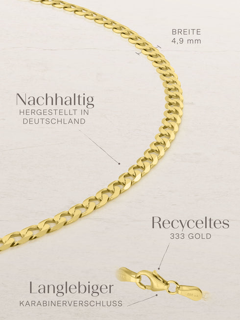 Panzerkette TIMELESS Monumental 8k Gold