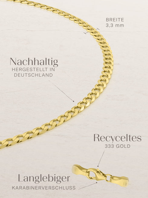 Panzerkette TIMELESS Original 8k Gold