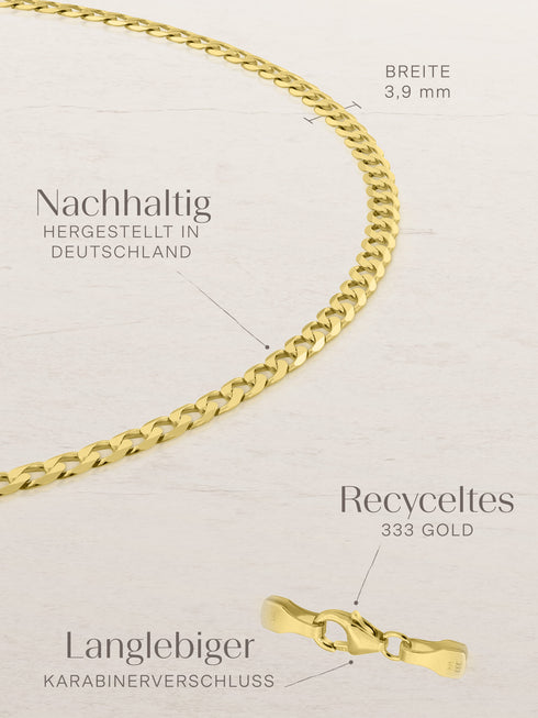 Panzerkette TIMELESS Robust 8k Gold