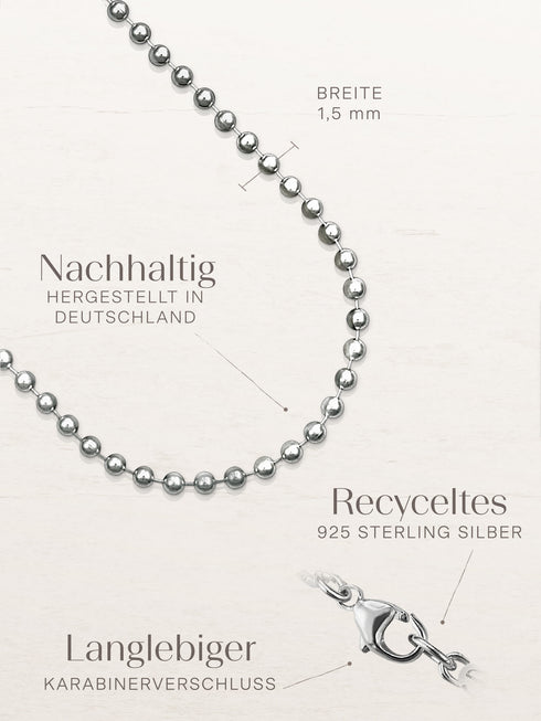 Kugelkette SPHERE Silber