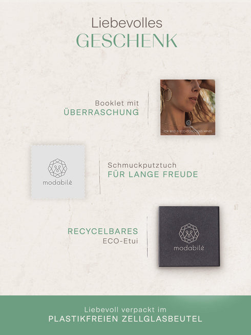 Kreis Creolen HOOP Dezent Roségold Vergoldet