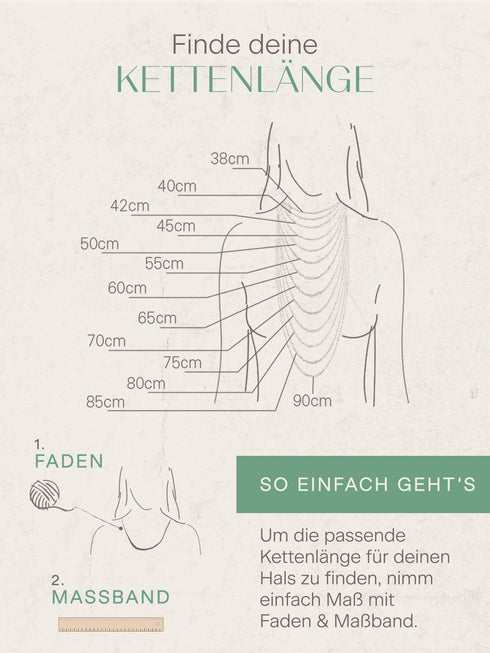 Größentabelle für Halsketten: So findest du die passende Länge