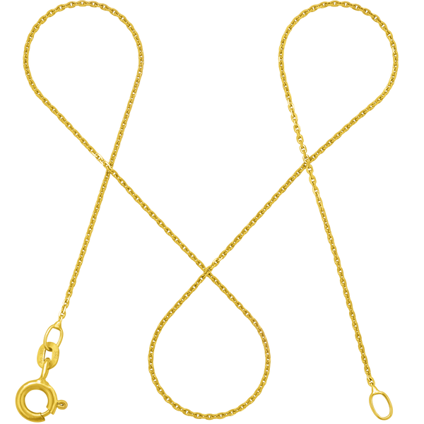 Ankerkette DELICATE Zart 14k Echtgold Diamantiert Ankerkette DELICATE Zart 14k Echtgold Diamantiert