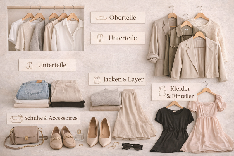 Capsule Wardrobe Beispiele Kleidung