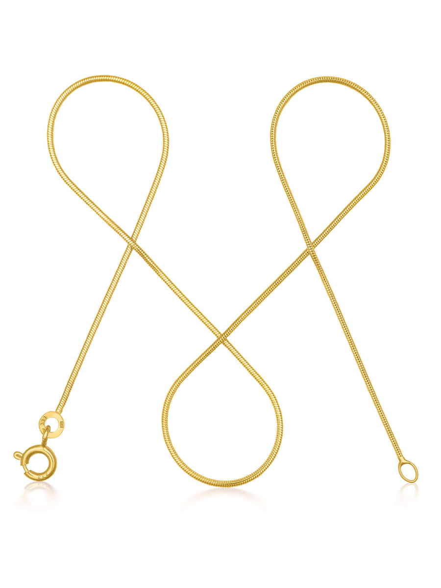 Schlangenkette ETERNITY Zierlich 8k Gold