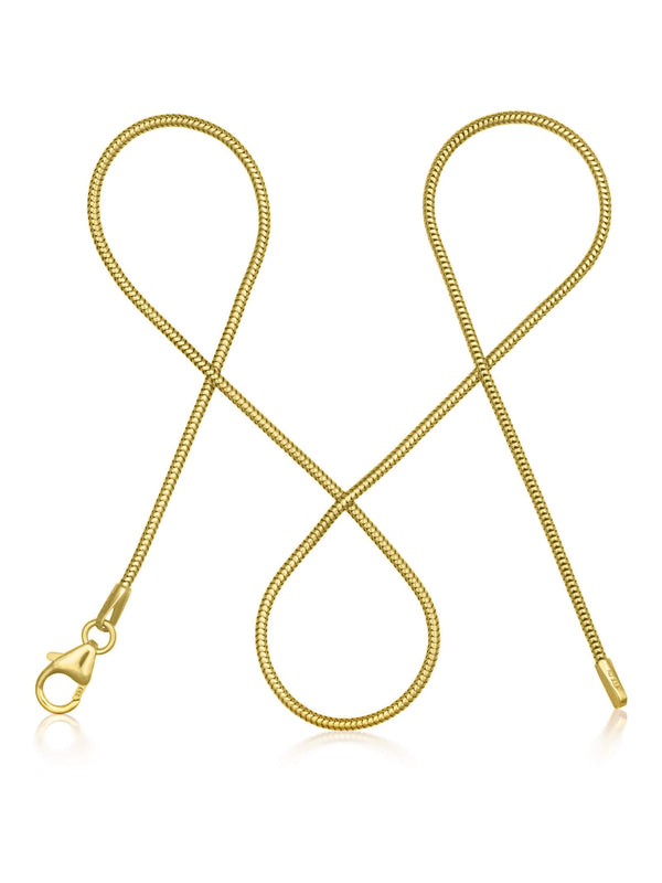Schlangenkette ETERNITY Dünn 8k Gold