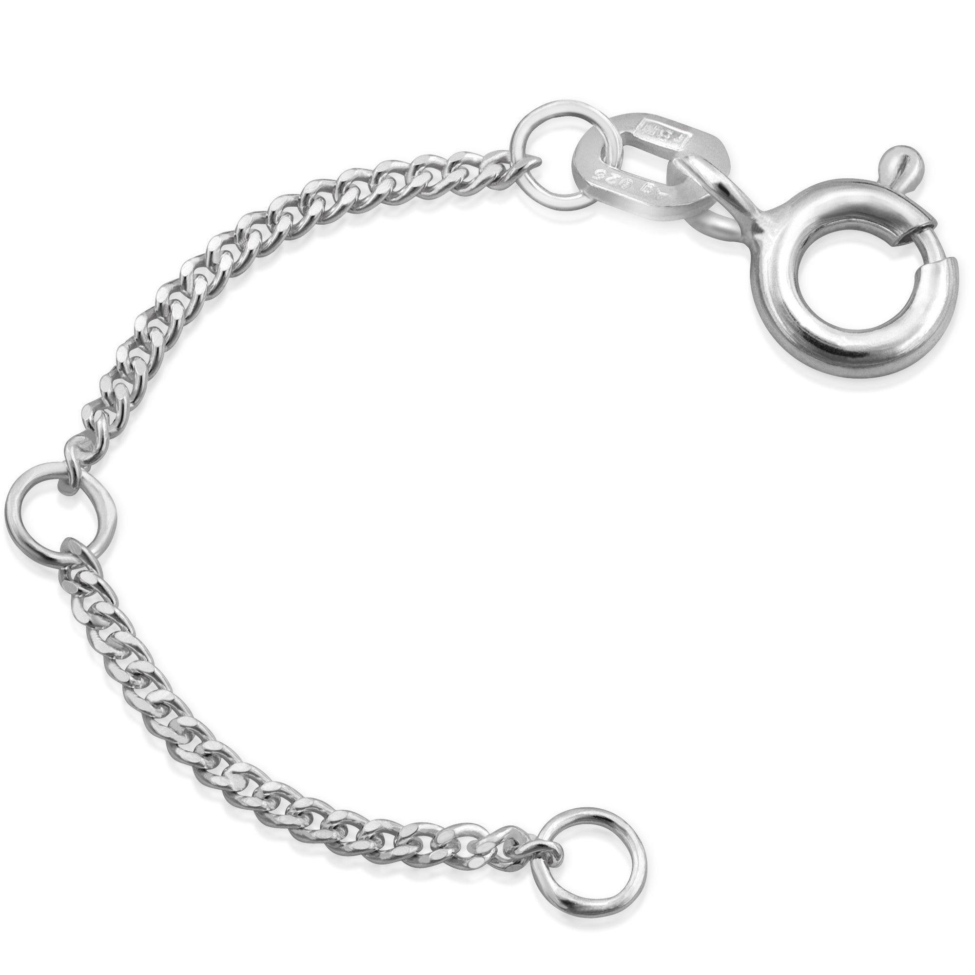 Panzerketten-Armband Aus 925 Sterling Silber – Flach & Gedreht, 19 Cm, Für Damen