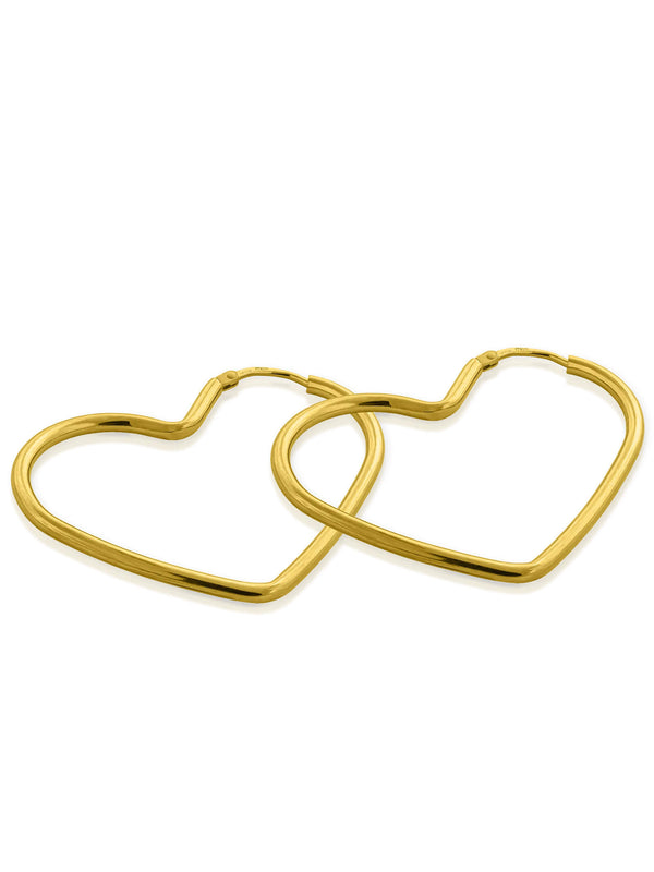 Creolen HEART Vergoldet